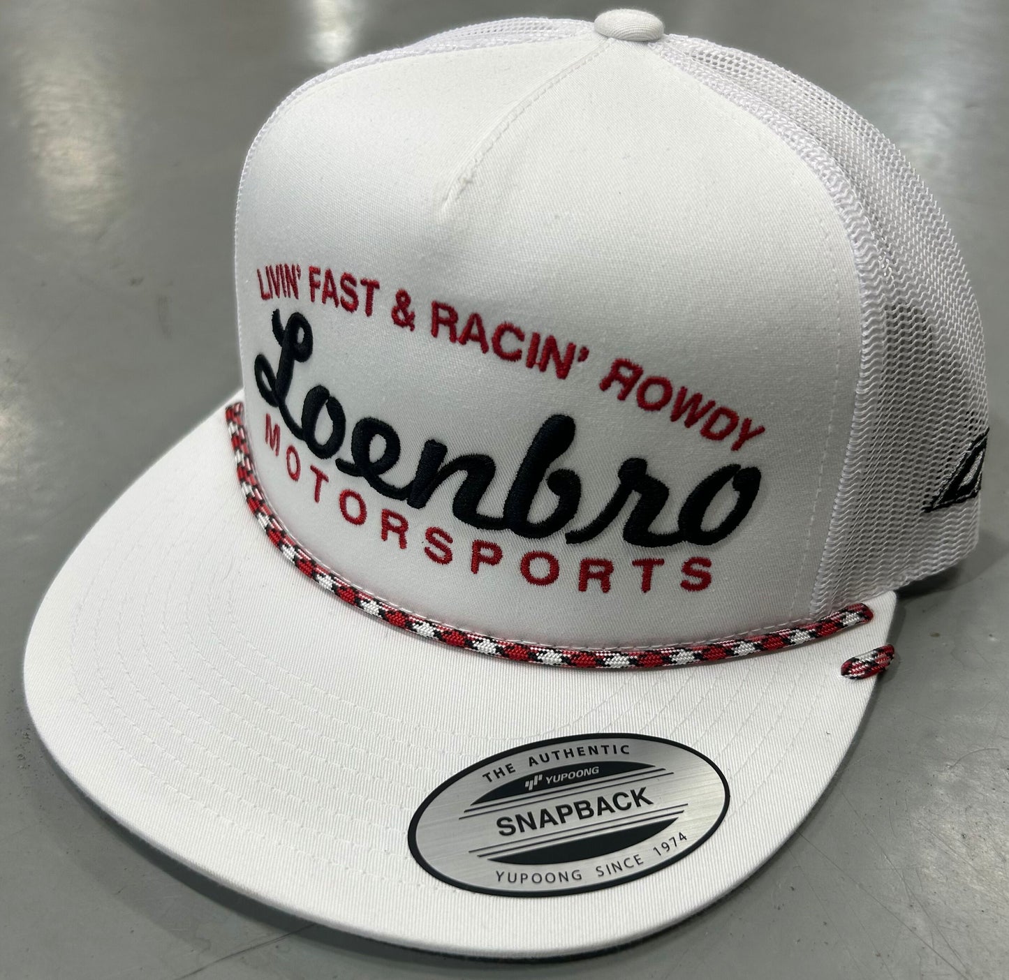 WHITE LNB Motorsports Hat